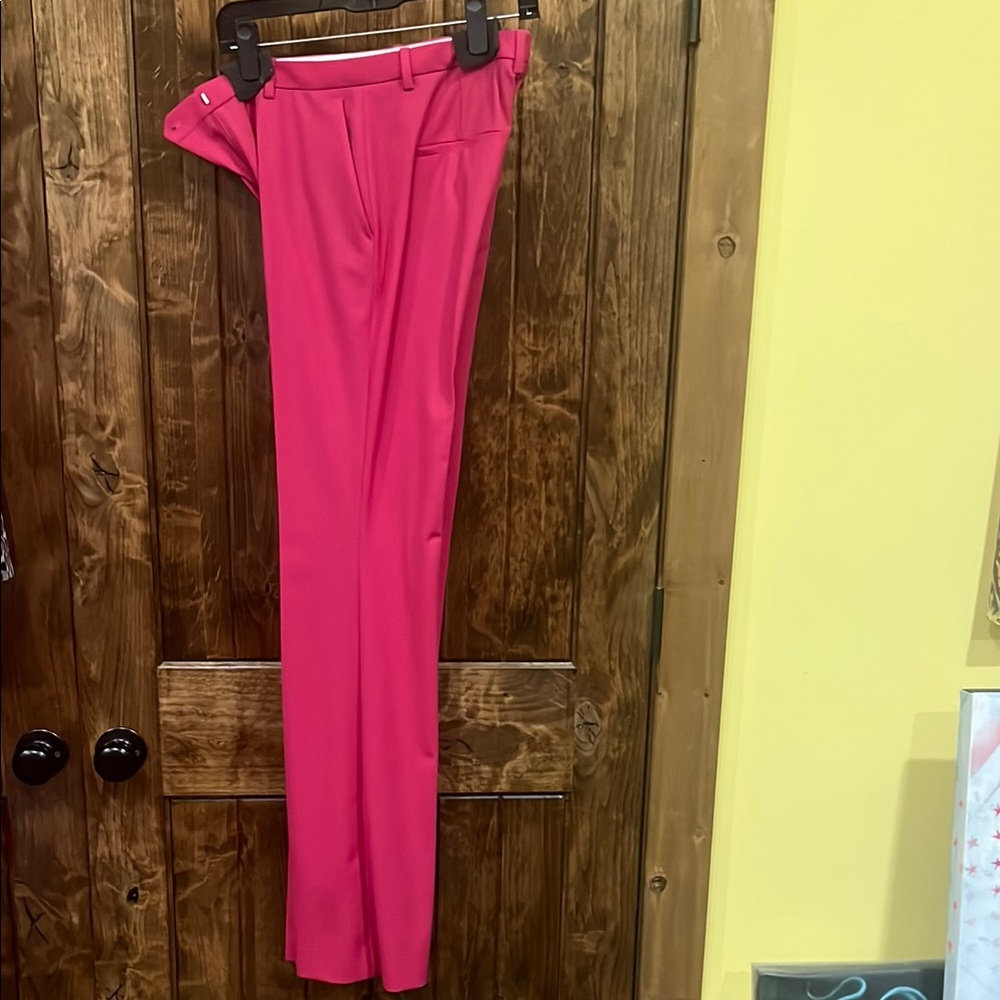 Theory Pink Trousers with Smooth Fabric